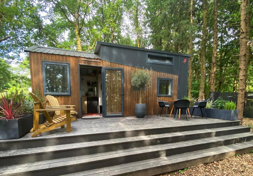 Tiny House Sur Terrain Boise A 10 Mn De La Mer Ferel Exterior photo